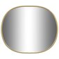 vidaXL Sieninis veidrodis, auksinės spalvos, 30x25cm kaina ir informacija | Veidrodžiai | pigu.lt