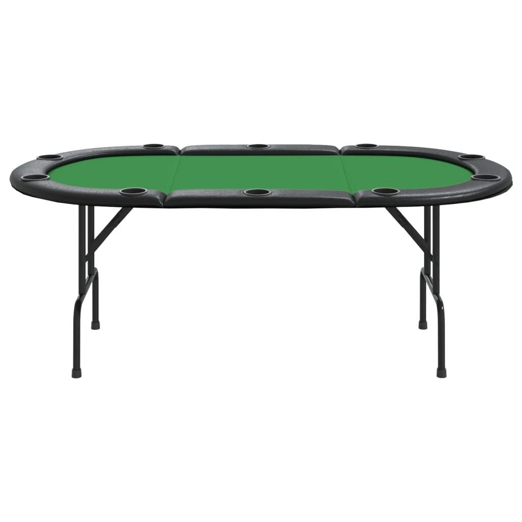 Sulankstomas pokerio stalas vidaXL, 206x106x75 cm, žalias kaina ir informacija | Azartiniai žaidimai, pokeris | pigu.lt