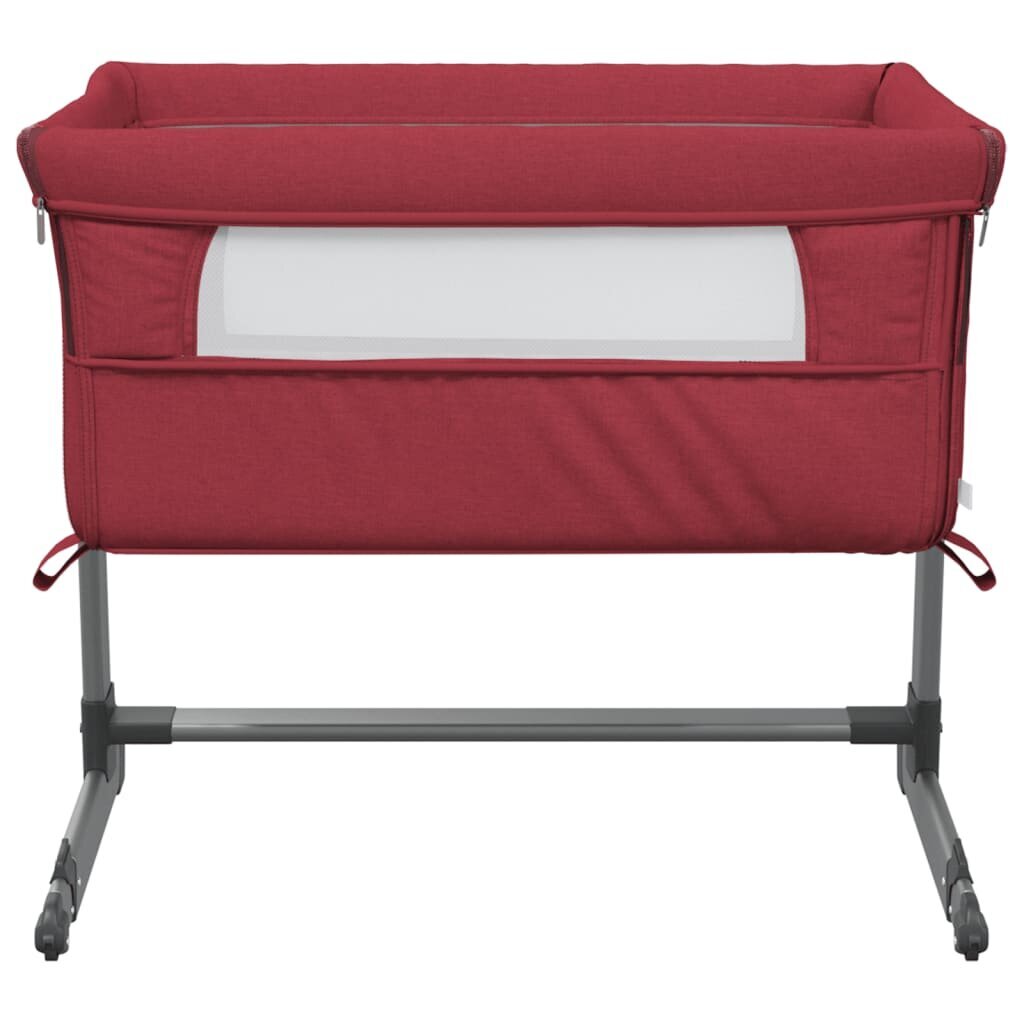 Kūdikio lovytė vidaXL, raudona kaina ir informacija | Kūdikių lovytės | pigu.lt