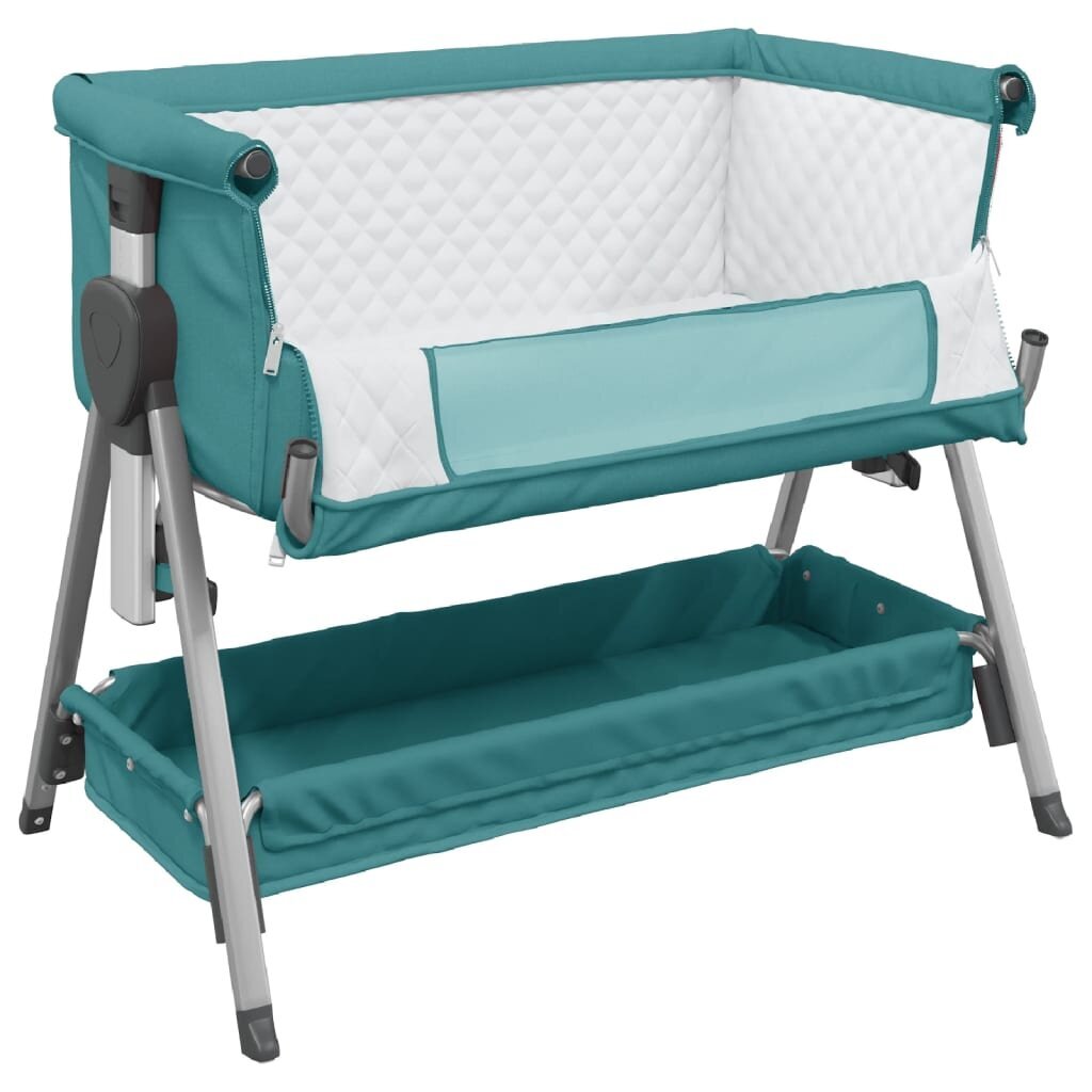 Kūdikio lovytė vidaXL, žalia цена и информация | Kūdikių lovytės | pigu.lt