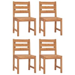 Sodo kėdės vidaXL, 4 vnt., rudos kaina ir informacija | Lauko kėdės, foteliai, pufai | pigu.lt
