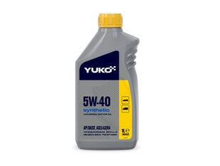 Yuko Synthetic sintetinė variklinė alyva, 5W-40, 1L kaina ir informacija | Variklinės alyvos | pigu.lt