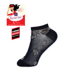 Женские короткие носки Favorite 22109 синие цена и информация | Женские носки | pigu.lt
