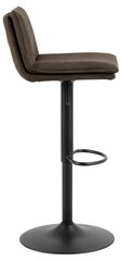 Комплект из 2-х барных стульев Flynn, темно-серый цена и информация | Стулья для кухни и столовой | pigu.lt