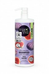 Apimties suteikiantis šampūnas riebiems plaukams Organic Shop figos ir erškėtuogės, 1000ml kaina ir informacija | Šampūnai | pigu.lt