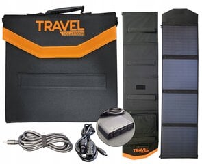 Портативное солнечное зарядное устройство VP TRAVEL SOLAR 100W USB с 2 разъемами USB (USB-A + USB-C), путешествия-туризм цена и информация | Зарядные устройства Power bank | pigu.lt