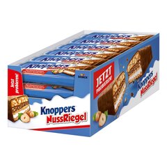 Noppers nut bar- 24 x 40g- шоколадные батончики с молоком и кремом Nugat, фундуками, карамелью и цельным молочным шоколадом цена и информация | Сладости | pigu.lt