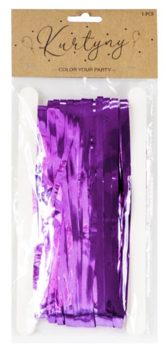Dekoratyvinė užuolaida, 100 x 250 cm, violetinė kaina ir informacija | Dekoracijos šventėms | pigu.lt