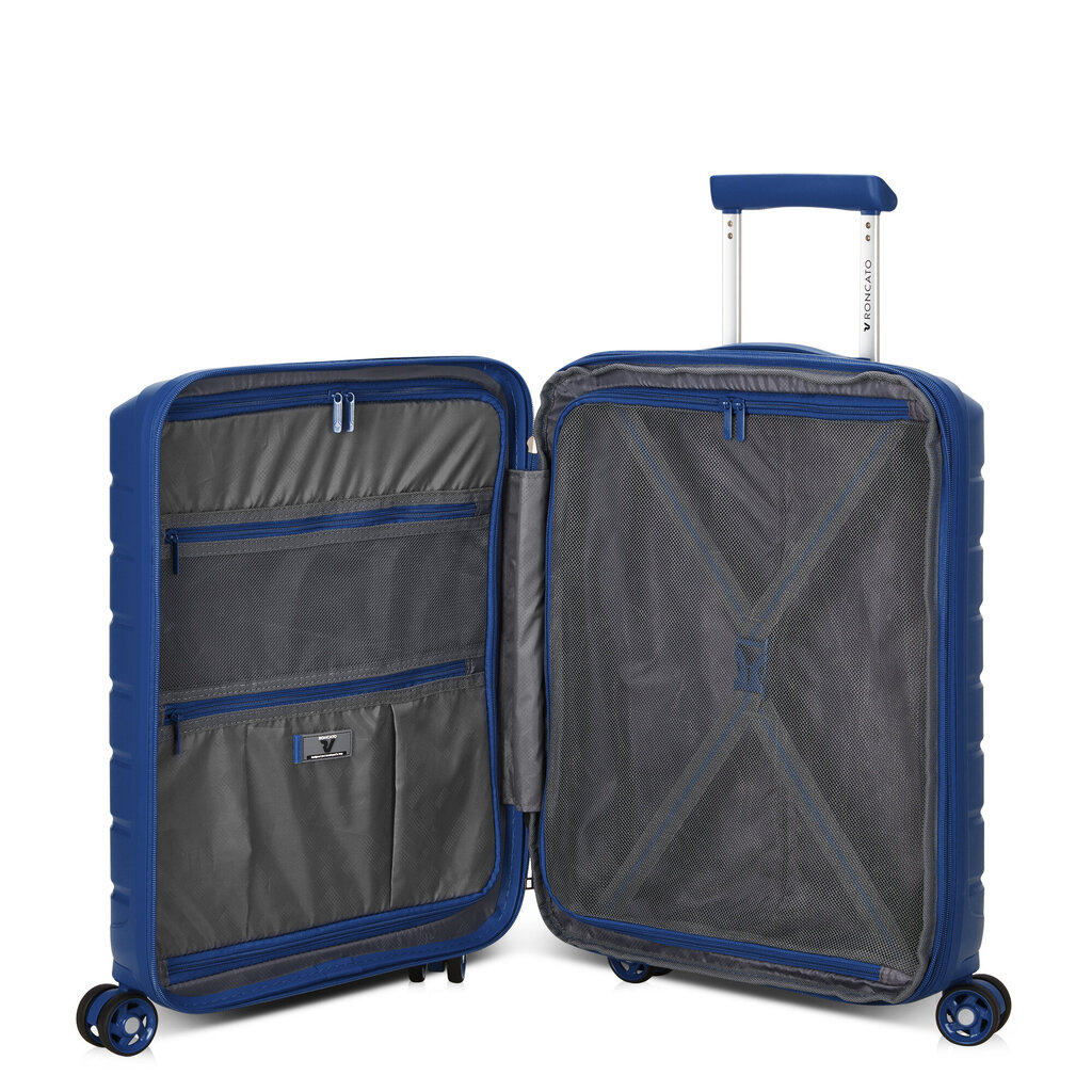 Lagaminas rankiniui bagažui Butterfly, mėlynas kaina ir informacija | Lagaminai, kelioniniai krepšiai | pigu.lt