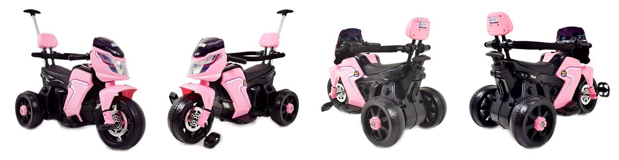 Akumuliatorinis vaikiškas motociklas Super Toys HL108, rožinis цена и информация | Elektromobiliai vaikams | pigu.lt