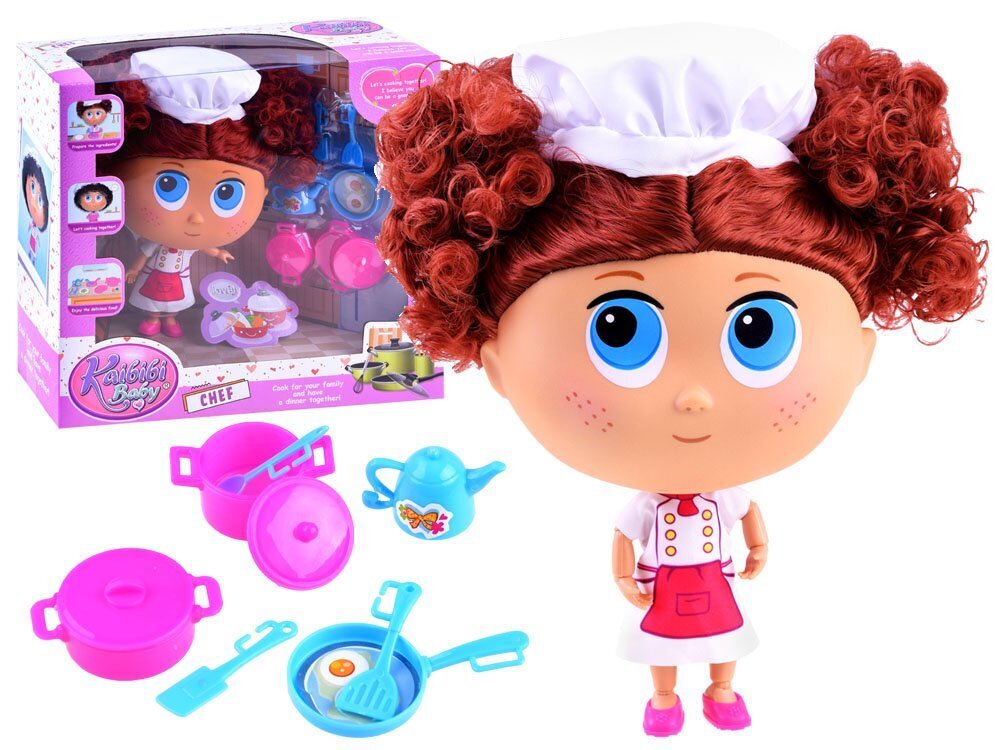 Lėlė virtuvės šefė su priedais Kaibibi, 8d цена и информация | Žaislai mergaitėms | pigu.lt