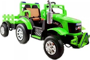 Двухместный детский электрический трактор Ш6688, зелёный цена и информация | Электромобили для детей | pigu.lt