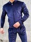 Veliūrinis laisvalaikio kostiumas su kaukole, mėlynas kaina ir informacija | Sportinė apranga vyrams | pigu.lt