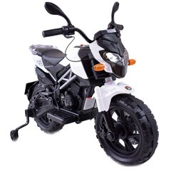 Vienvietis vaikiškas elektrinis motociklas Cross, baltas kaina ir informacija | Elektromobiliai vaikams | pigu.lt