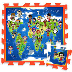 Putplasčio dėlionės kilimėlis su pasaulio žemėlapiu ZA3147 kaina ir informacija | Žaislai kūdikiams | pigu.lt