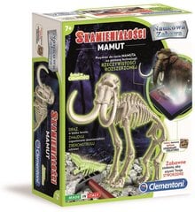 Игрушка Clementoni - Флуоресцентные окаменелости мамонта цена и информация | Развивающие игрушки | pigu.lt