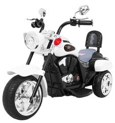Vaikiškas elektrinis motociklas NightBike Chopper, baltas цена и информация | Электромобили для детей | pigu.lt