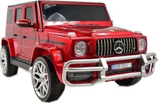 Dvivietis vaikiškas elekromobilis Mercedes G63 AMG S-307, raudonas kaina ir informacija | Elektromobiliai vaikams | pigu.lt