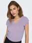 Marškinėliai moterims Only 5715370396985, violetiniai цена и информация | Marškinėliai moterims | pigu.lt
