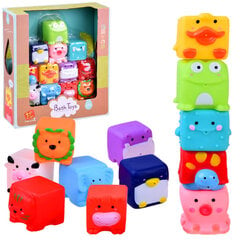 Резиновые игрушки - кубики животные цена и информация | Игрушки для малышей | pigu.lt