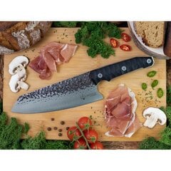 Кованый нож Carbon Santoku 18 см BY KATANAIMI цена и информация | Ножи и аксессуары для них | pigu.lt