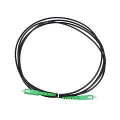 Extralink SC|APC-SC|APC Black | Patchcord | Single mode, Simplex, 3mm, 3m цена и информация | Кабели и провода | pigu.lt