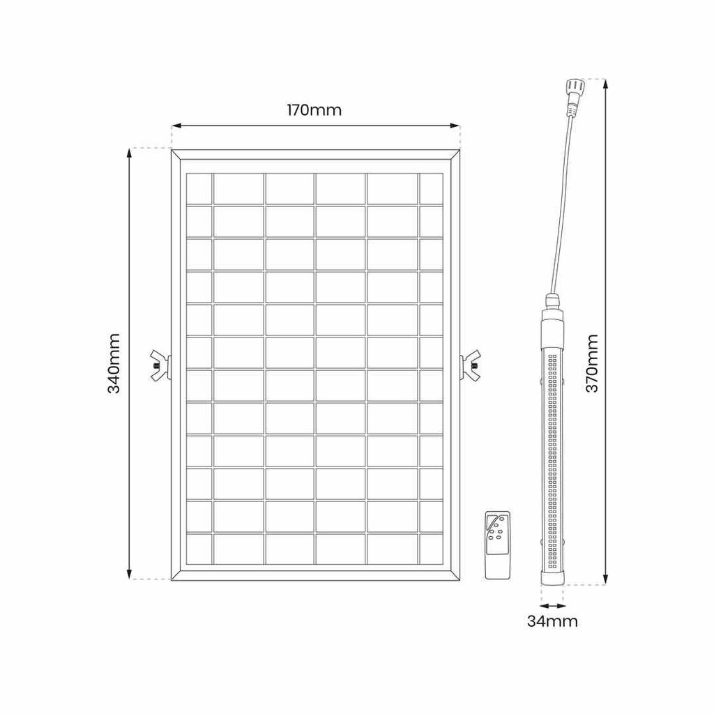 Šviestuvas su saulės baterija Eko-Light Jimmy 580lm 6000K kaina ir informacija | Lauko šviestuvai | pigu.lt