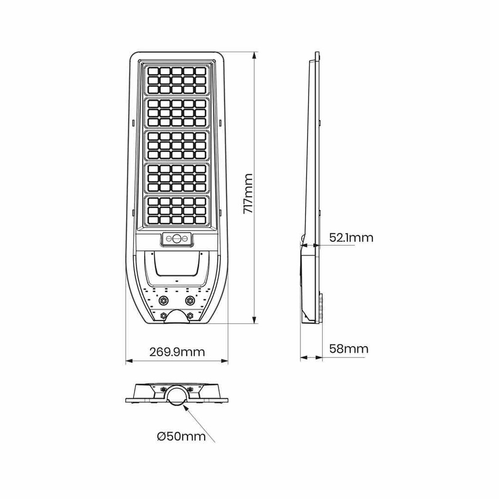 Lauko žibintas su saulės baterija Eko-Light 200W 2400lm 6000K kaina ir informacija | Lauko šviestuvai | pigu.lt