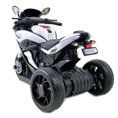 Vienvietis vaikiškas elektrinis motociklas Sport 1 BJQ-R8, baltas kaina ir informacija | Elektromobiliai vaikams | pigu.lt