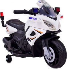 Vienvietis vaikiškas elektrinis motociklas JC-911, baltas kaina ir informacija | Elektromobiliai vaikams | pigu.lt