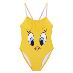 Maudymosi kostiumėlis mergaitėms Looney Tunes Geltona S0736151 kaina ir informacija | Maudymukai mergaitėms | pigu.lt