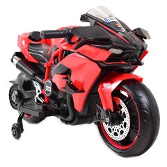 Vienvietis vaikiškas elektrinis motociklas Super Racer, raudonas kaina ir informacija | Elektromobiliai vaikams | pigu.lt