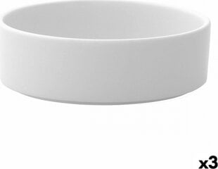 Ariane keramikinė salotinė, balta, 21 cm, 3 vnt kaina ir informacija | Indai, lėkštės, pietų servizai | pigu.lt