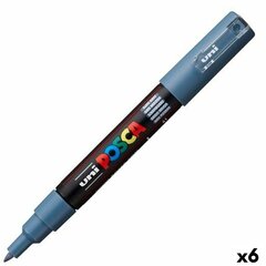 Фетр POSCA PC-1M Темно-серый (6 штук) цена и информация | Письменные принадлежности | pigu.lt