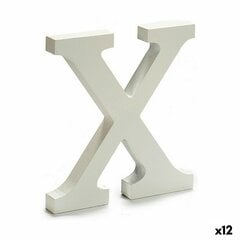 письмо X Деревянный Белый (1,8 x 21 x 17 cm) (12 штук) цена и информация | Почтовые ящики, номера для дома | pigu.lt