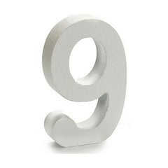 Номера 9 Деревянный Белый (1,8 x 21 x 17 cm) (12 штук) цена и информация | Почтовые ящики, номера для дома | pigu.lt