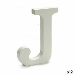 письмо J Деревянный Белый (2 x 16 x 14,5 cm) (24 штук) цена и информация | Почтовые ящики, номера для дома | pigu.lt