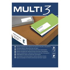 Etiketės spausdinimui Multi 3 A4 97 x 42,4 mm kaina ir informacija | Sąsiuviniai ir popieriaus prekės | pigu.lt