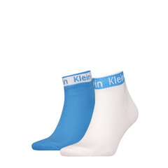 Носки Calvin Klein, 2 пары, синие, белые, 100001807 007 18854 цена и информация | Мужские носки | pigu.lt