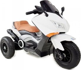 Vienvietis vaikiškas elektrinis motociklas 9188 Air, baltas kaina ir informacija | Elektromobiliai vaikams | pigu.lt