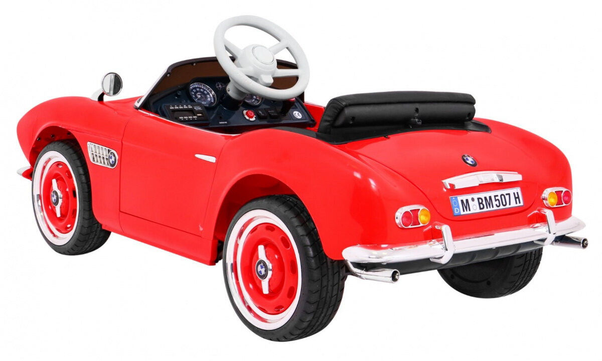 Vienvietis elektromobilis BMW 507 Retro, Raudonas цена и информация | Elektromobiliai vaikams | pigu.lt