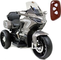 Vienvietis vaikiškas elektrinis motociklas ST Mega HLW1688, pilkas kaina ir informacija | Elektromobiliai vaikams | pigu.lt