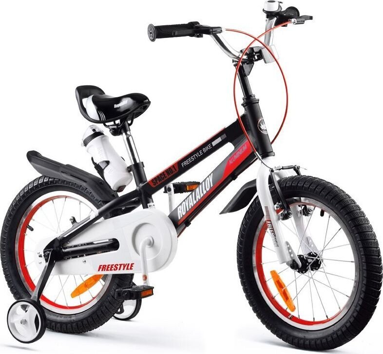Vaikišskas dviratis Royalbaby, juodas/baltas цена и информация | Dviračiai | pigu.lt