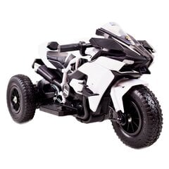 Vienvietis vaikiškas elektrinis motociklas Super Racer, baltas kaina ir informacija | Elektromobiliai vaikams | pigu.lt