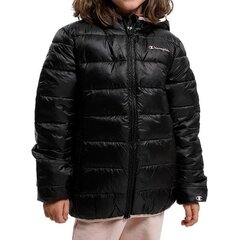 Hooded jacket champion legacy for children's black 306197kk001 306197KK001 цена и информация | Куртки, пальто для девочек | pigu.lt