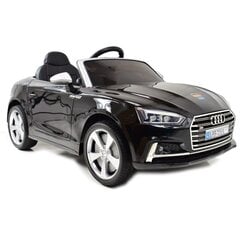 Vienvietis vaikiškas elektromobilis Audi S5, juodas kaina ir informacija | Elektromobiliai vaikams | pigu.lt
