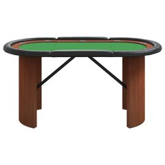 Pokerio stalas vidaXL, žalias, 160x80x75 cm kaina ir informacija | Azartiniai žaidimai, pokeris | pigu.lt