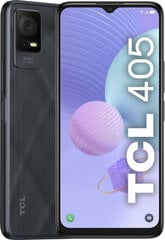 TCL 405, 32GB, Dual SIM Grey kaina ir informacija | Mobilieji telefonai | pigu.lt