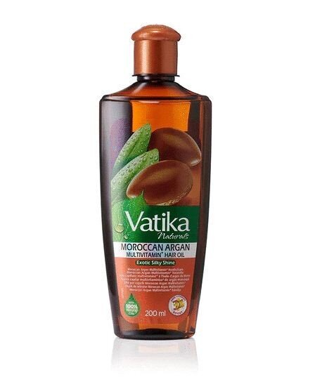 Drėkinamasis argano aliejus plaukams Dabur Vatika, 200 ml kaina ir informacija | Priemonės plaukų stiprinimui | pigu.lt