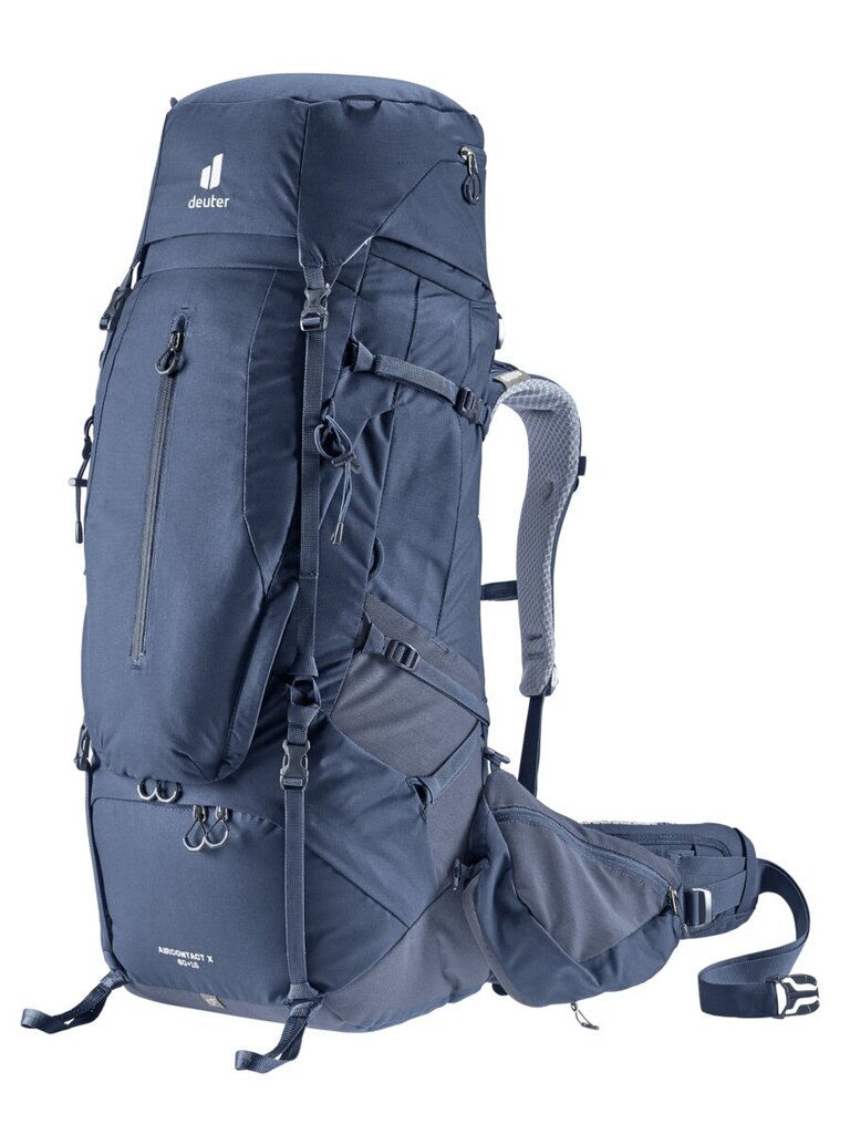 Turistinė kuprinė Deuter Aircontact X 60+15 I, mėlyna цена и информация | Turistinės ir kelioninės kuprinės | pigu.lt